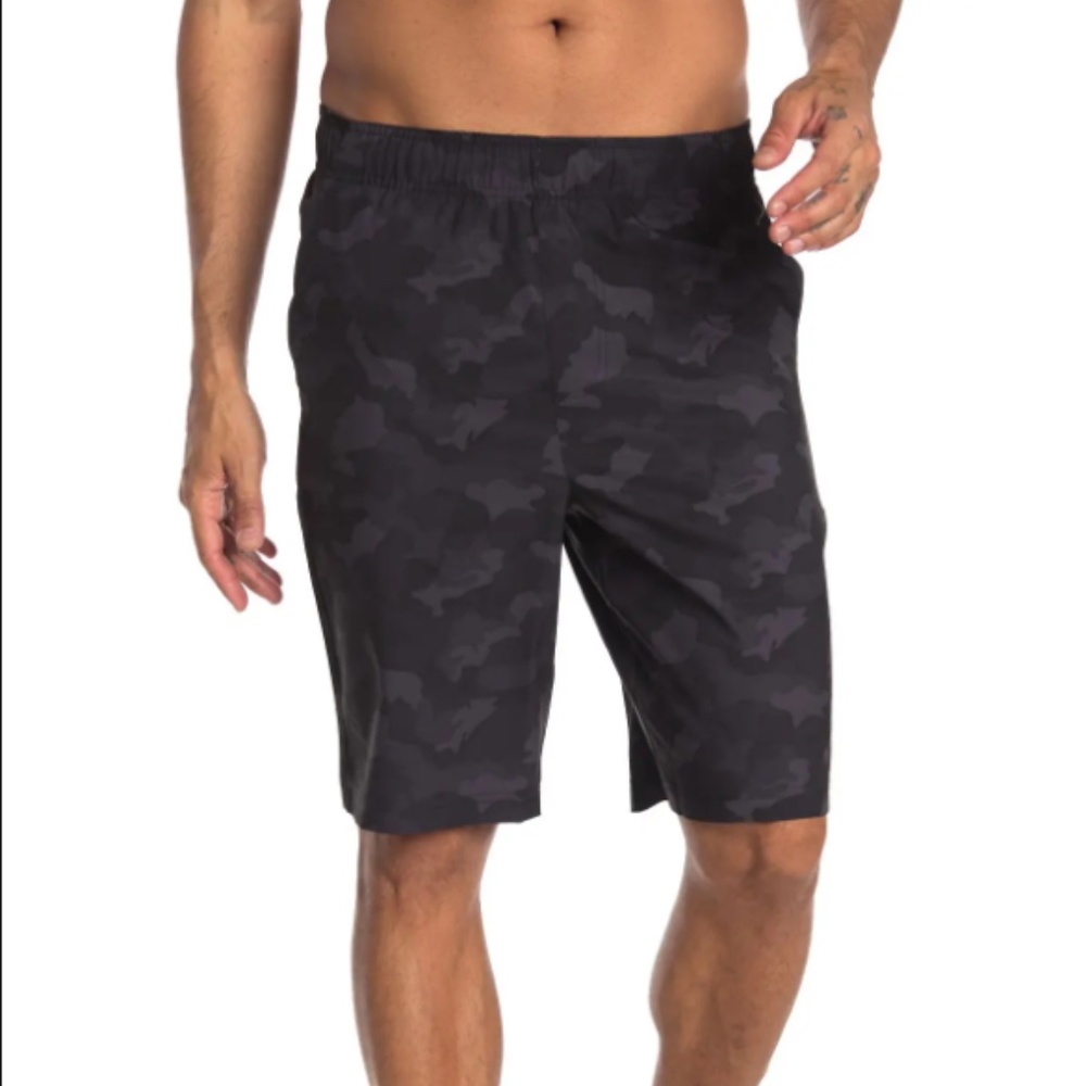REFLEX 4-way Stretch Performance Shorts In P578 Camo Black Combo - M